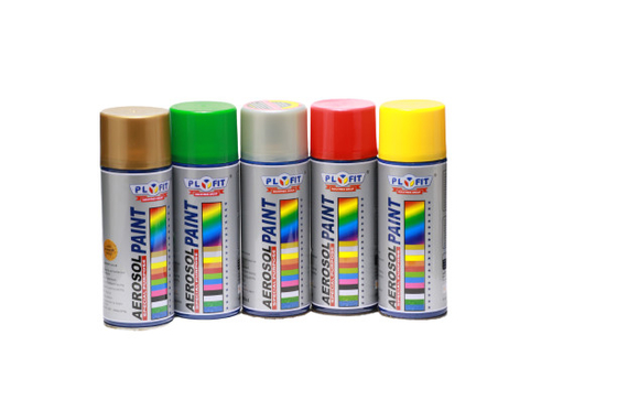 Aanpassing Goud Metallic Aerosol Spray Paint Vloeibare Coating Voor Kunststof Metaal Hout
