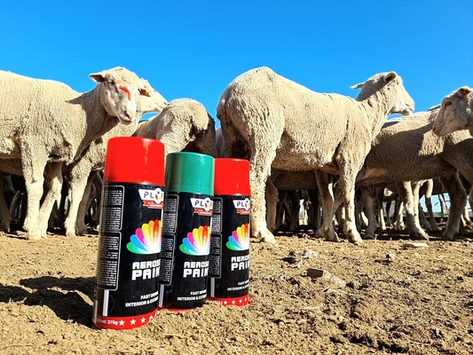De Teller van het Plyfitvee bespuit Geen Schapen van de Kwaadkoe Merkend Nevelverf