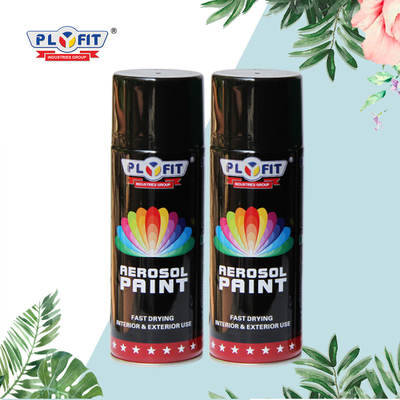 Zwarte van de het Satijnnevel van de Kleurengraffiti de Verf400ml Matte High Coverage Aerosol Spray Verf
