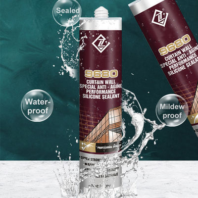 Zwarte Neutrale Bestand Op hoge temperatuur van het Siliconedichtingsproduct voor Gordijngevel