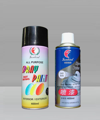 Zwarte Acryl Spray Verf Sneldrogend Op Waterbasis Voor Meubels 450ml