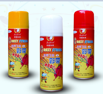 Niet-ontvlambare 250 ml Aerosol Spray Crazy Silly String Spray Feestelijke versieringen Feestbenodigdheden