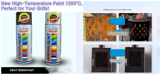 Hoogtemperatuur-glazuurverf 400 ml voor metaal en hout