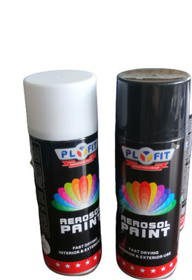 Droog 65*158mm snel Zwarte Gebaseerd Acryl van het de Verfaërosol van de Laknevel